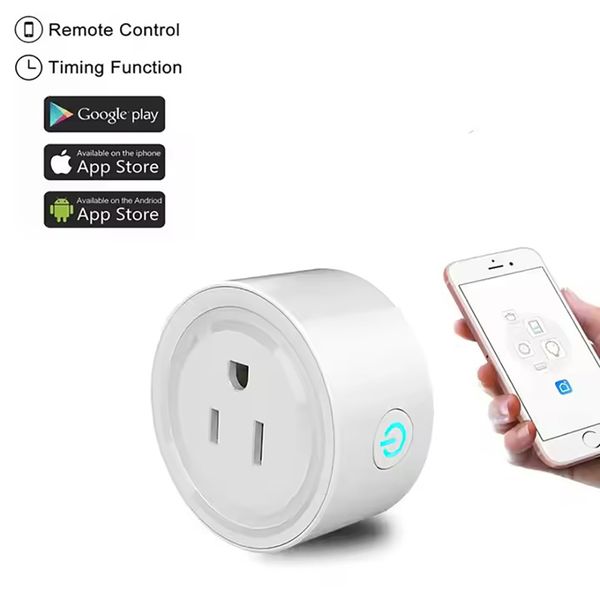 US Standard Wi-Fi Smart Plug - 10A/16A Load Capacity with UL/FCC Certification, Compatible with Alexa/Google Assistant