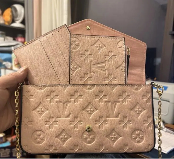 

Designer handbag 3in1 fashion shoulder bag Multi FELICIE POCHETTE crossbody purse message wallet on chain luxury bags for women, 8#