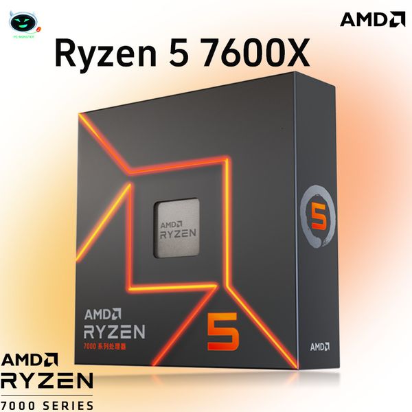 NEW AMD Ryzen 5 7600X R5 7600X 4.7 GHz 6-Core 12-Thread PCIE 5.0 105W CPU Processor 5NM L3=32M 100-000000593 LGA AM5 Gaming