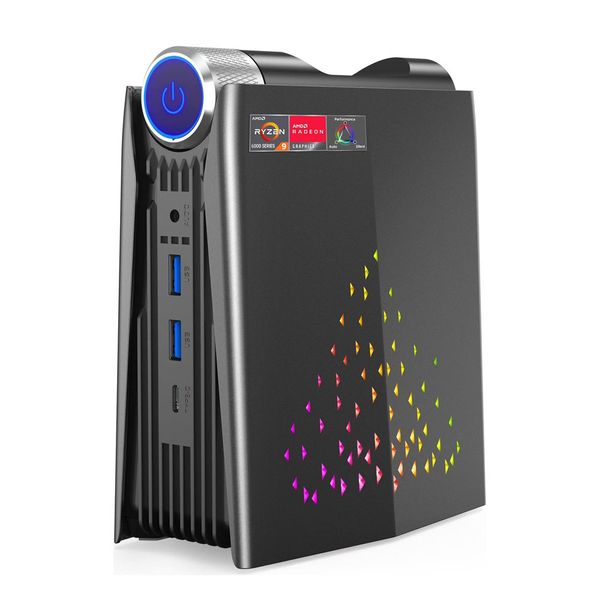 ACEMAGIC S3A Mini PC Gaming AMD Ryzen 7 5700U RAM 16/32GB DDR4 512GB/1TB SSD Gamer Computer RGB Light Control WiFi6 BT5.2