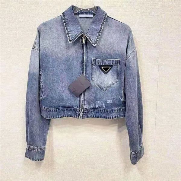 

Women Lapel Denim Designer Jacket Coats women Lapel Neck long sleeve Lady Jeans Coat Brand Clothing Hip-hop Street Outerwear High Quality jackets denim womens coat, Blue