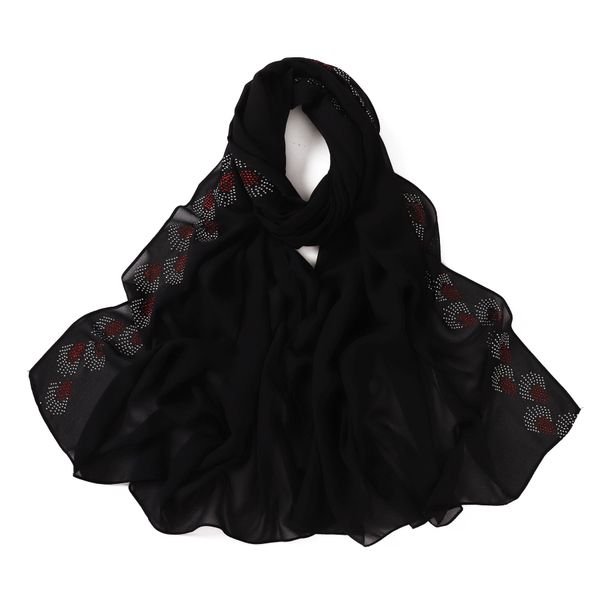 

New Fashion Hot Diamond Pearl Chiffon Scarf --896792