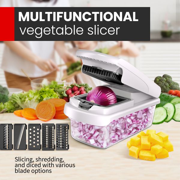 

Cross-border exclusive slicer julienne grater cut block dicing artifact vegetable cutter household multifunctional vegetable cutter