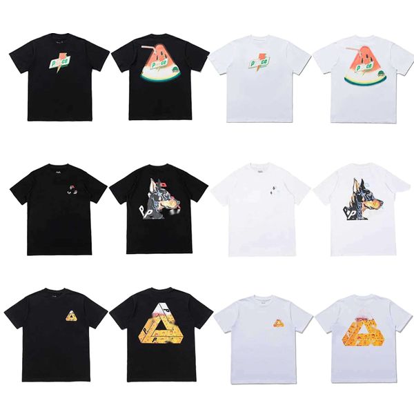 

Mens tshirts palaces t shirt Fashion Palaceness T Shirt big P triangle graffiti print trendy Couple Luxury TShirt palacex soccer shirt TShirts with Brand Letter -XL, Green