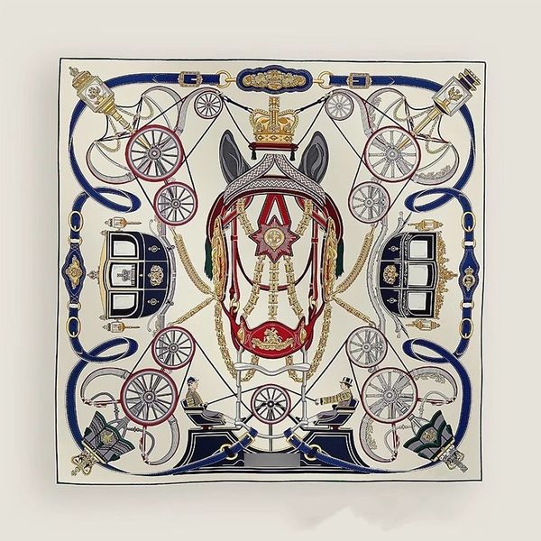 

Noble Wheel Silk Mulberry Silk Women's Large Square Scarf --856173