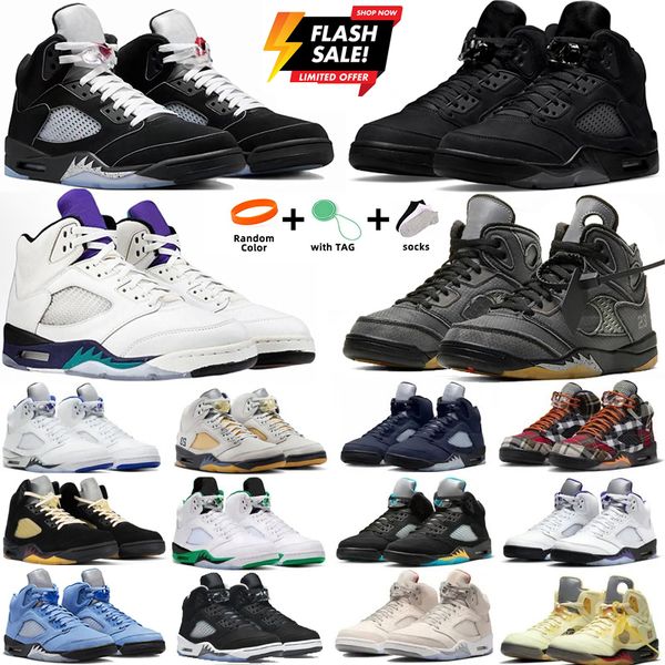

Five Black Cat Fives Basketball Shoes A Ma Maniere Dusk Dawn Off Noir Midnight Navy Burgundy Lucky Green UNC Aqua Black Metallic Olive Sai White Cement Sneakers for Men, Beige
