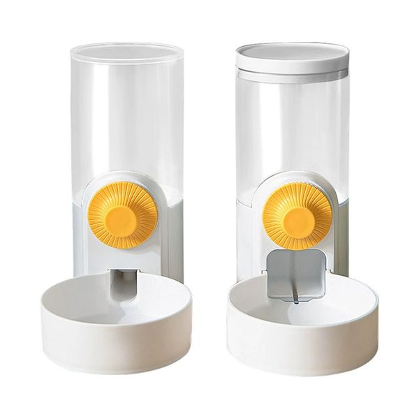 

Dog Hanging Cage Cat Water Dispenser Automatic Feeding Set Pet Supplies, Ivory