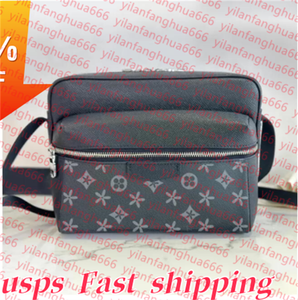 

fashion trio outdoor Designer Fastline Messenger Men's Shoulder bag Luxury Brand Leather Purse Man Handbag Fashion Classic crossbody black wallet, 12#