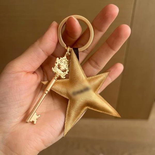 

Designer Christmas limited gold perfume flower hairpin metal Barrettes ribbon key chain diy ornament pendant