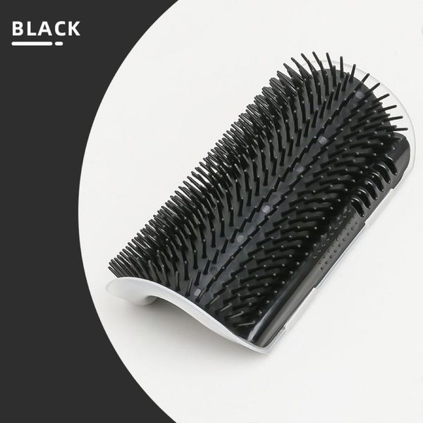 

Cat Care Combo: Soft Bristle Massage Brush & Corner Scrapper Comb for Easy Shedding Management, White