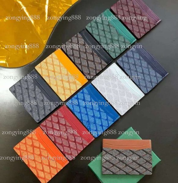 

Top High Quality man Credit Holder P style Designers Classic Mini Genuine Leather Card Holde s designer Wallet men wallet with box 888 3f, 15#