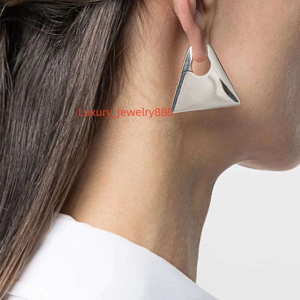 

Earrings Women Gold Plated Designer Hoop Glossy Light Fashion Letters Stud Personality Jewelry With Gift Box For Party