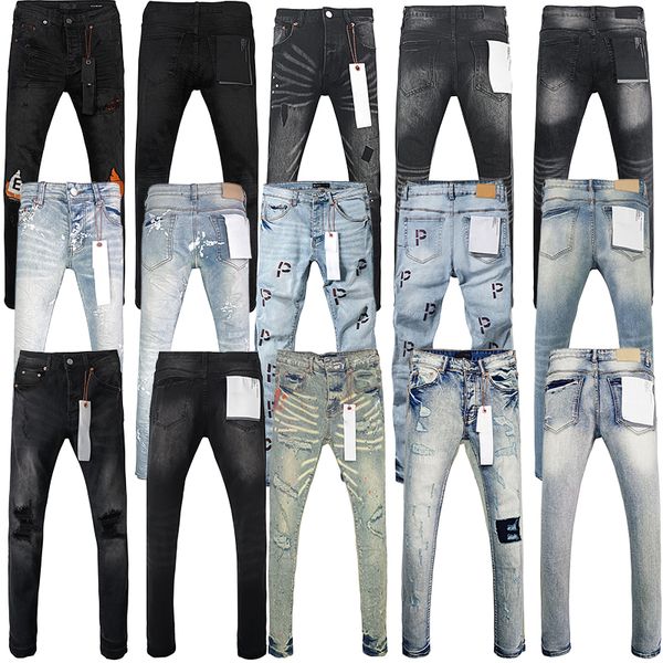 

designer men denim jeans trousers knee skinny motorcycle trendy straight high quality mens brand long pants, Jeans (55)