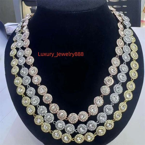 

Dia necklace for woman angelic bracelet designer AAA beads moissanite pendant jewelry plated gold bracelets necklaces zl212