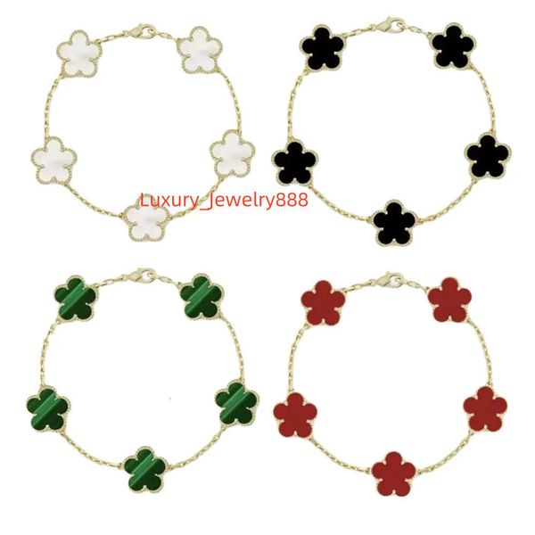 

With Box Designer pendant necklaces for women charm Clover bracelet stud wer earrings set gold sier plated k chain jewlery gift