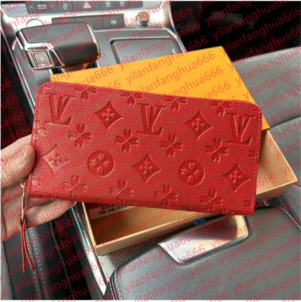 

Classic Designers ZIPPY WALLET High Quality Soft Leather Mens Womens Iconic textured Fashion Long Zipper Wallets Coin Purse Card Case Holder Wih Box Dust bag, 8#