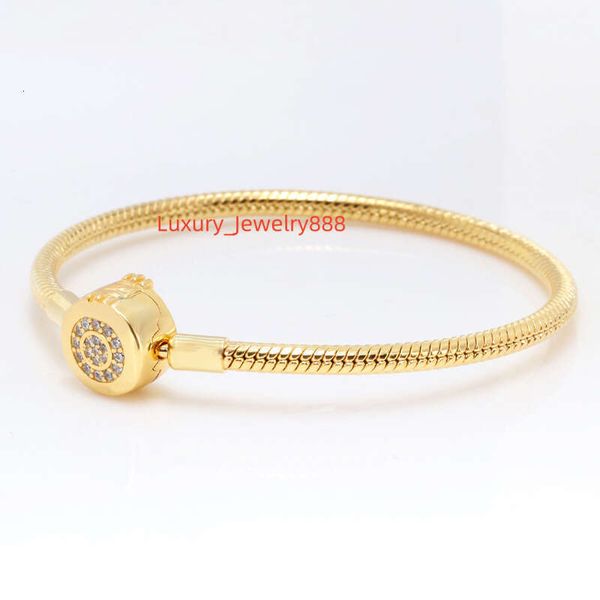 

Designer CZ Dia Crown Bracelets Snake Chain Women Authentic fits pan s Sterg Sier Charms Bracelet Birthday Christmas Gifts Jewelry BR022