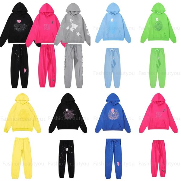 

mens Designer hoodies for men spider Hoodie Sweatshirts Hoody Women Hoodies Tracksuit Puff Print Hip Hop Pullover pants ral print casual clothing, Brown