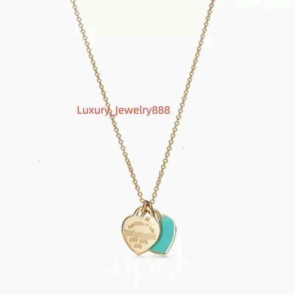 

Womens Heart Necklace Designer Jewellery Chains Pendant Stainless Steel Charm anniversary Gift for Women Gold Plated