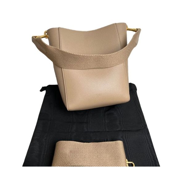 

10a Tote Vintage Brand Women's Designer Classic Genuine Leather Wide Strap Female Shoulder Bag Band Sangle Bucket Handbags..., A3