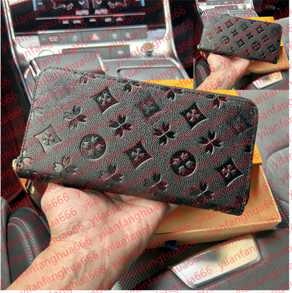 

Designer Fashion women wallet Genuine Leather wallet single long zipper wallets lady ladies long classical purse with box card 60017 With Box and dustbag, 8#