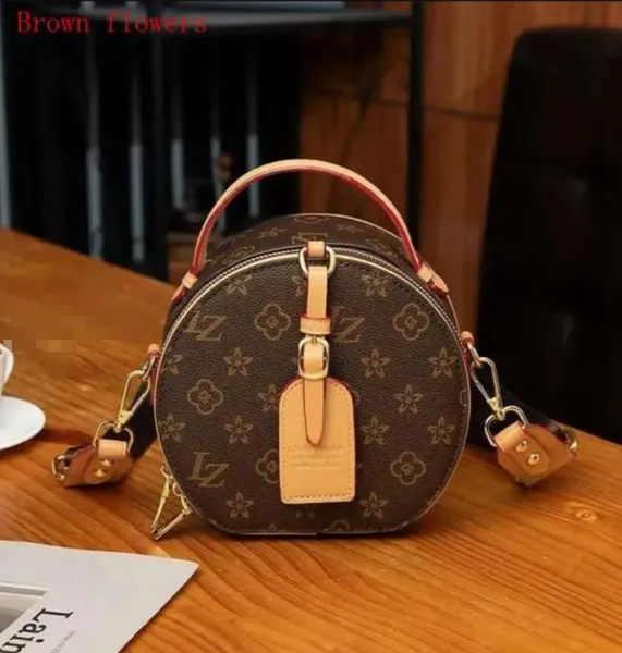 

Evening Designers Women s Handbags Purse Shoulder Cross Body Bucket Lady Original Brand Fashion Leather Round Circle Bags, 8#