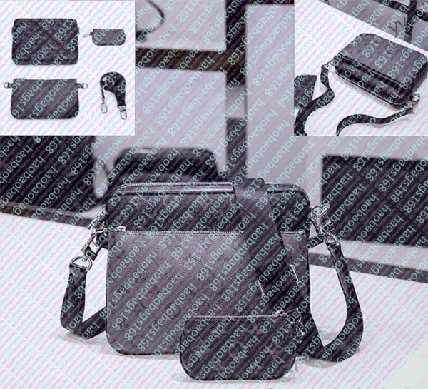 

Fashion Evening Bag 3PCS SETS Handbags Men Leather Shoulder Bag 3 Piece in 1 Business Messenger Bags Purse Top TRIO Handbag Mens Tote Clutch Bags, T15