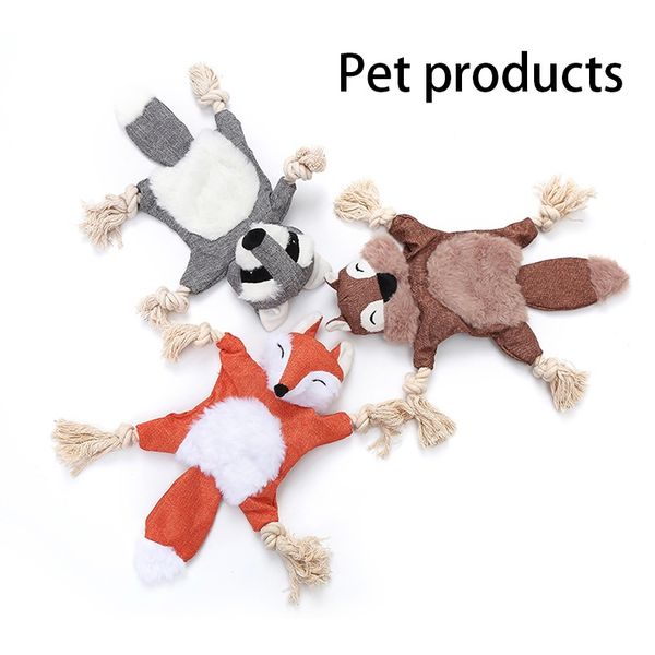 

Sounding Plush Cleaning Tooth Training Interactive Fun For Dog Play Pet Supplies Dog Accessories Bone Molar Chew Cute Chew Toy, Brown