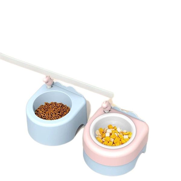 

Cat double cervical protection, anti overturning water porcelain bowl, cat food bowl, Multi