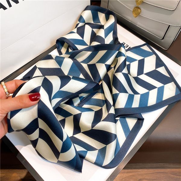 

Korean new spring and summer long double-layer double-sided silk scarf --832331