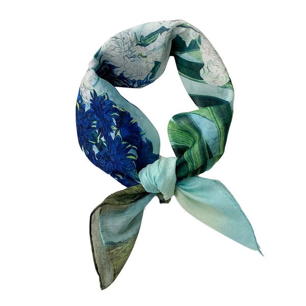 

High-end all-match French elegant square scarf --806491