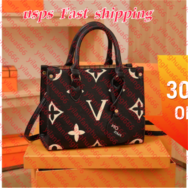 

Totes Designer Womens Handbags Onthego Tote Bag Hot Crossbody wer Ladies Casual PVC Genuine Leather Purse Shoulder Bags Female Large Handbag MM GM, 7#