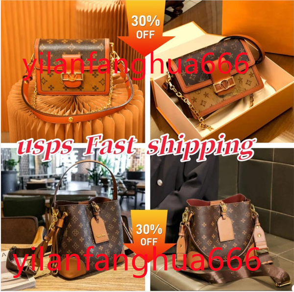 

Luxurys Designers NEONOE Bucket Shoulder Bags flower Handbags Autumn/Winter Soft Leather Bucket Bag Women Shoulder Messenger Bags Fashion, 1#