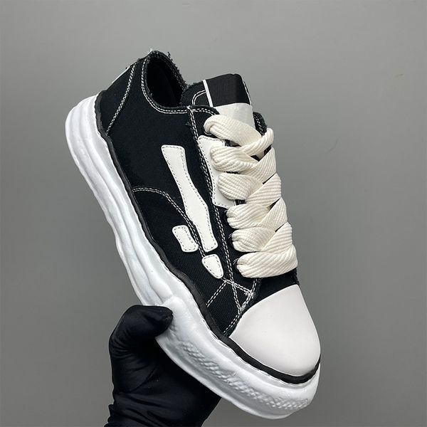High Quality Skeleton Sneakers Unisex Low Top Vintage Canvas Training Shoes Denim Blue Black Casual Shoes Outdoor Sport Shoes 775