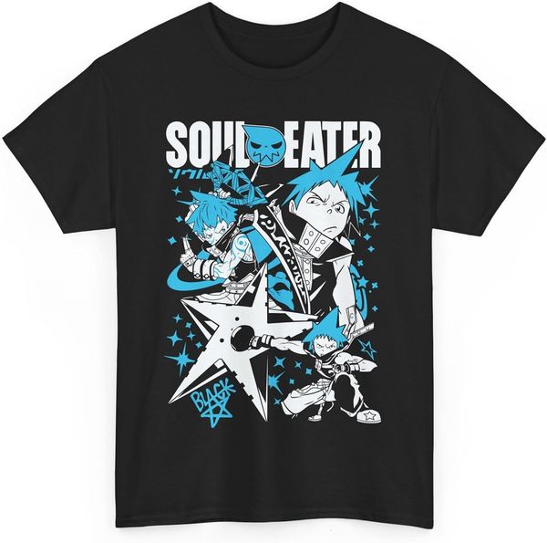 T shirt for Mens Anime Soul Eater T-Shirt, Maka Albarn, Death The Graphic Tee Casual Tops Clothes Short sleeve cool