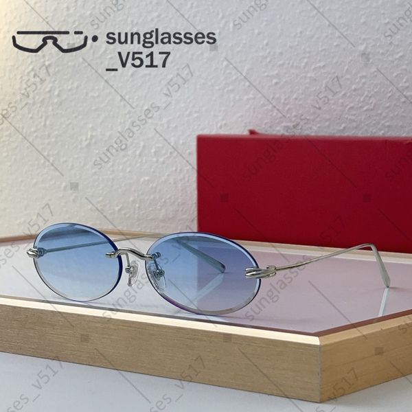 

funky sunglasses sunglasses uv400 protection women mens designer sunglasses rimless Metal frame European and American fashion simple Eyeglasses Sonnenbrille
