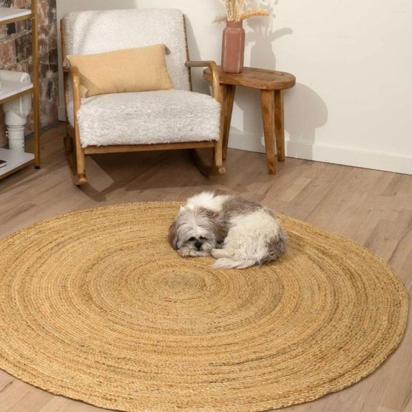 Carpets Round Jute Rug To Embrace Rustic Beauty Of Your Home This Braided