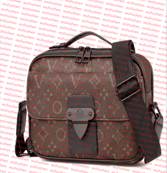 

2025Designer S Lock messenger bag Men Women Classic Shoulder Bag Fashion Luxury crossbody Wallet Vintage leather Handbag Purses, Black embossing##11