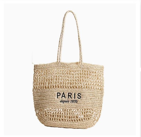 

Ddesigner bags shoulder bag summer crochet beach bag straw bag knitting purse beach tote shoulder bags travel phone case cardholders coin pochette luxury handbag, Beige