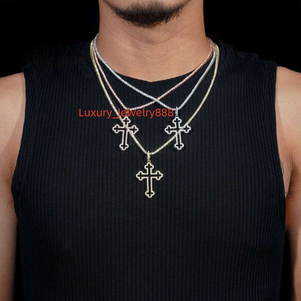 

Small niche cross sier vv vs moissani men's and women's pendant straight