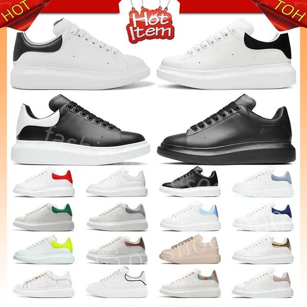 

Designer platform casual alexanderr mcquen men women oversized black white blue green red suede leather Rose Beige Rainbow Dream Chaussures sneakers running shoes, Mahogany