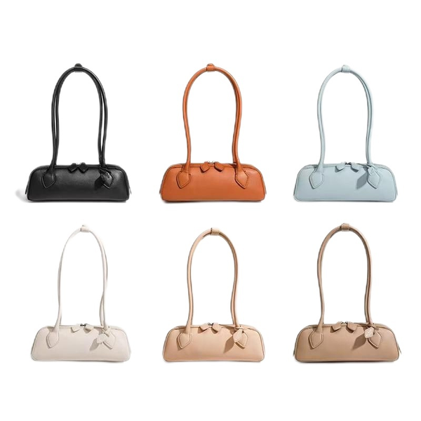 

Sausage bag baguette bag law stick bag designer bag cowhide stitching sheepskin lining classics retro three-dimensional underarm bags hot sale 2025 new fashion bags, No.16