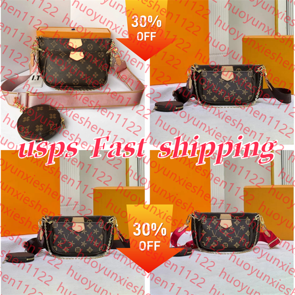 

10A Designer Bag 3pcs/Set Multi FELICIE POCHETTE Chain Women Bags Handbag Crossbody Purse Louise Woman Shoulder Bags Lady Tote Bag Wallet Orange Box, 14#