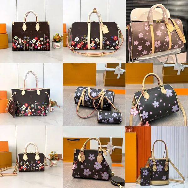 

2025 Crossbody Bag Womens Designer CarryAll PM Shoulder Bag Luxury Large Capacity Tote BagyCrossbody bag Leather Stick Bun Lady Bag Shopping Bag Beach Bag 22m, Watermelon