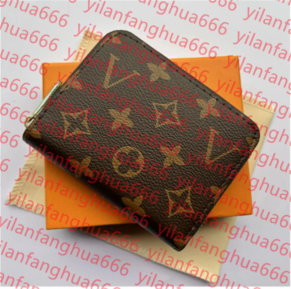 

Original High Quality Designers Wallets Purses Fashion Short ZIPPY Wallet Monograms Classic Zipper Pocket Pallas Bag Zip Coin Purse with Box, 4#