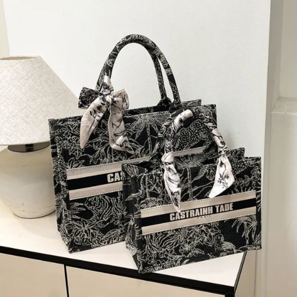 

Popular luxury brand 3D embroidery handbag classic office bag, 2@