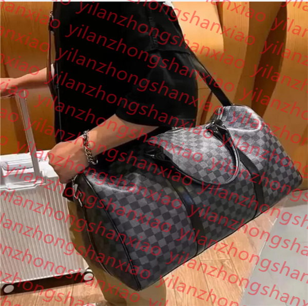 

55cm Designer duffel bags men women pu leather splice travel bags fashion Lychee handbags large capacity holdall carry luggage creative duffle weekend bag, 1#