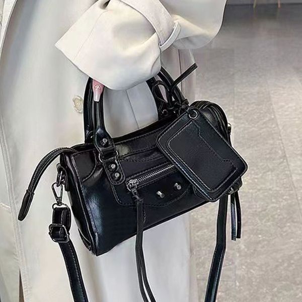 

Shoulder Bags for Women Luxury Handbags Sets Designer 2pcs/set Composite Bags Female Messenger Crossbody Bags FS060-3, Black