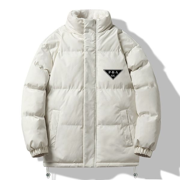 

GG-P-R-A Designer Men's Winter Outerwear Down Coats Parka Plush Cotton Jacket Winter Solid Color Thickened Couple Style Loose All-match Cotton Jacket Unisex, P-10