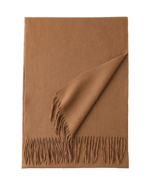 K230 Pure color warm wool scarf tassel soft and comfortable men and women the same style neck scarf couple style Inner Mongolia spot wholesale